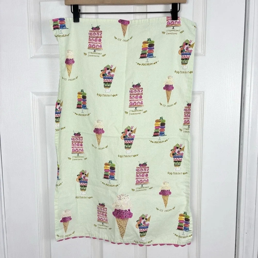 Pier 1 Imports 100% Cotton Colorful Sweet Treats Summer Kitchen Tea Towel